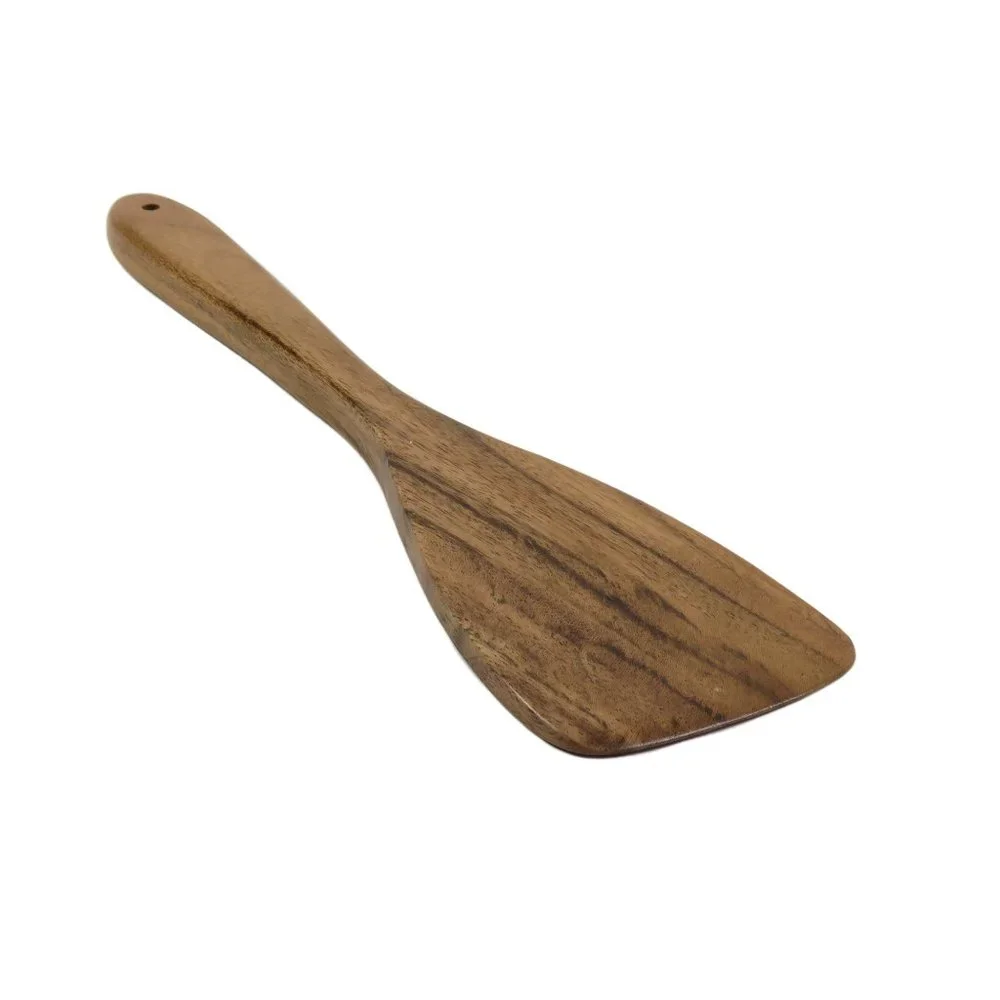 Oussum Cooking Kitchen Utensils Wood 6 Spoons Set Acacia Wooden Spoons & Holder